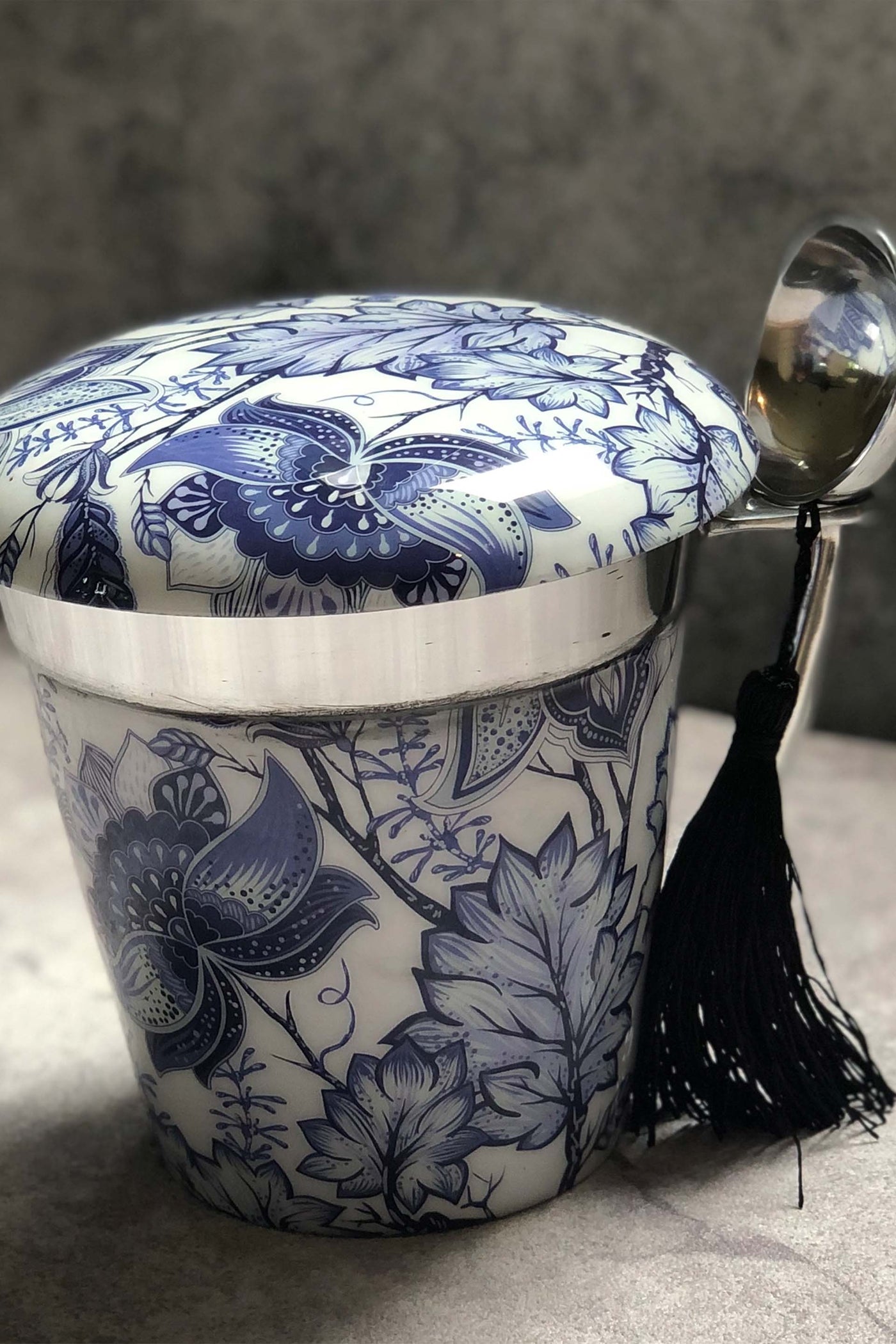 Ice cream Pint Holders Blue Chinoiserie