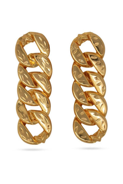 Valliyan link chain essential earrings fashion jewellery online shopping melange singapore indian designer wear