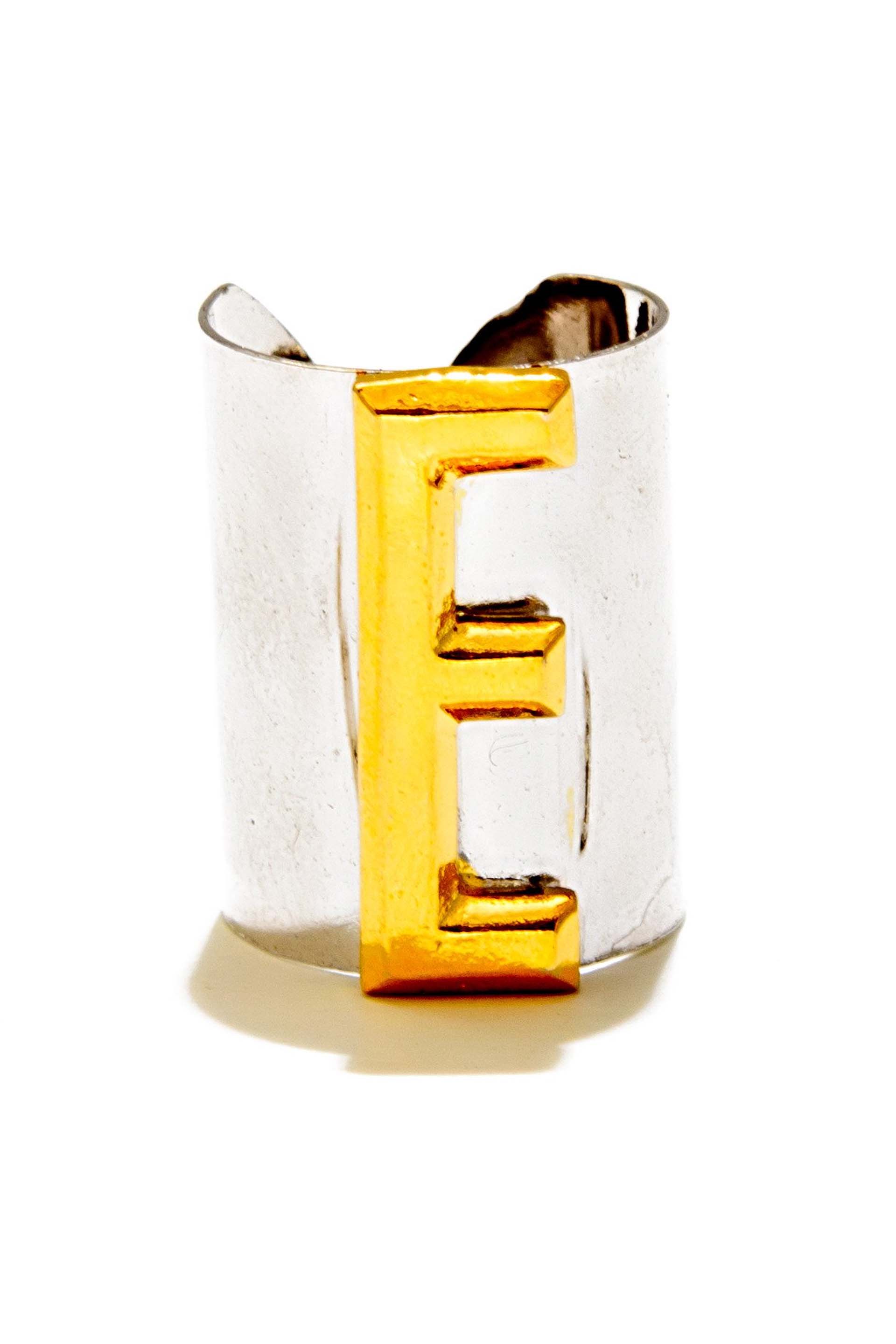 E Letter Ring – Melange Singapore