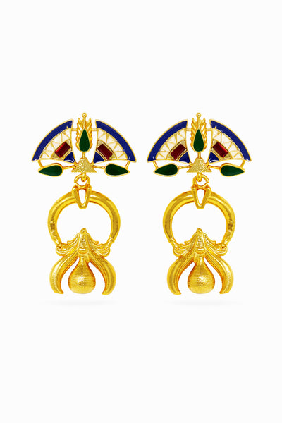 Valliyan allure logo earrings fashion jewellery online shopping melange singapore indian designer wear