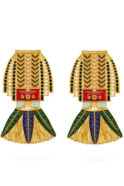 Valliyan allure cleopatra earrings fashion jewellery online shopping melange singapore indian designer wear