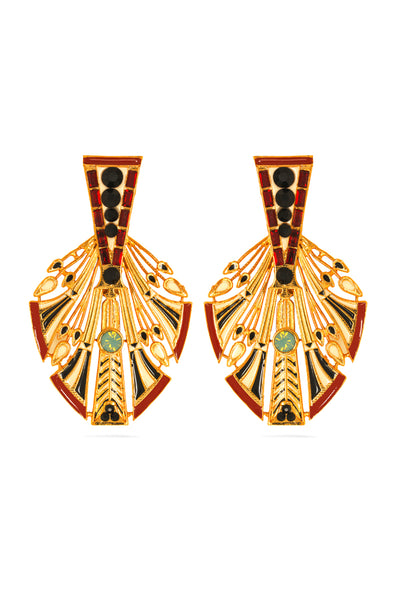 Valliyan allure Egyptian feather fashion jewellery online shopping melange singapore indian designer wear