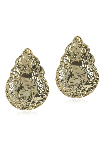 Valliyan beaten drop earring fashion jewellery online shopping melange singapore indian designer wear