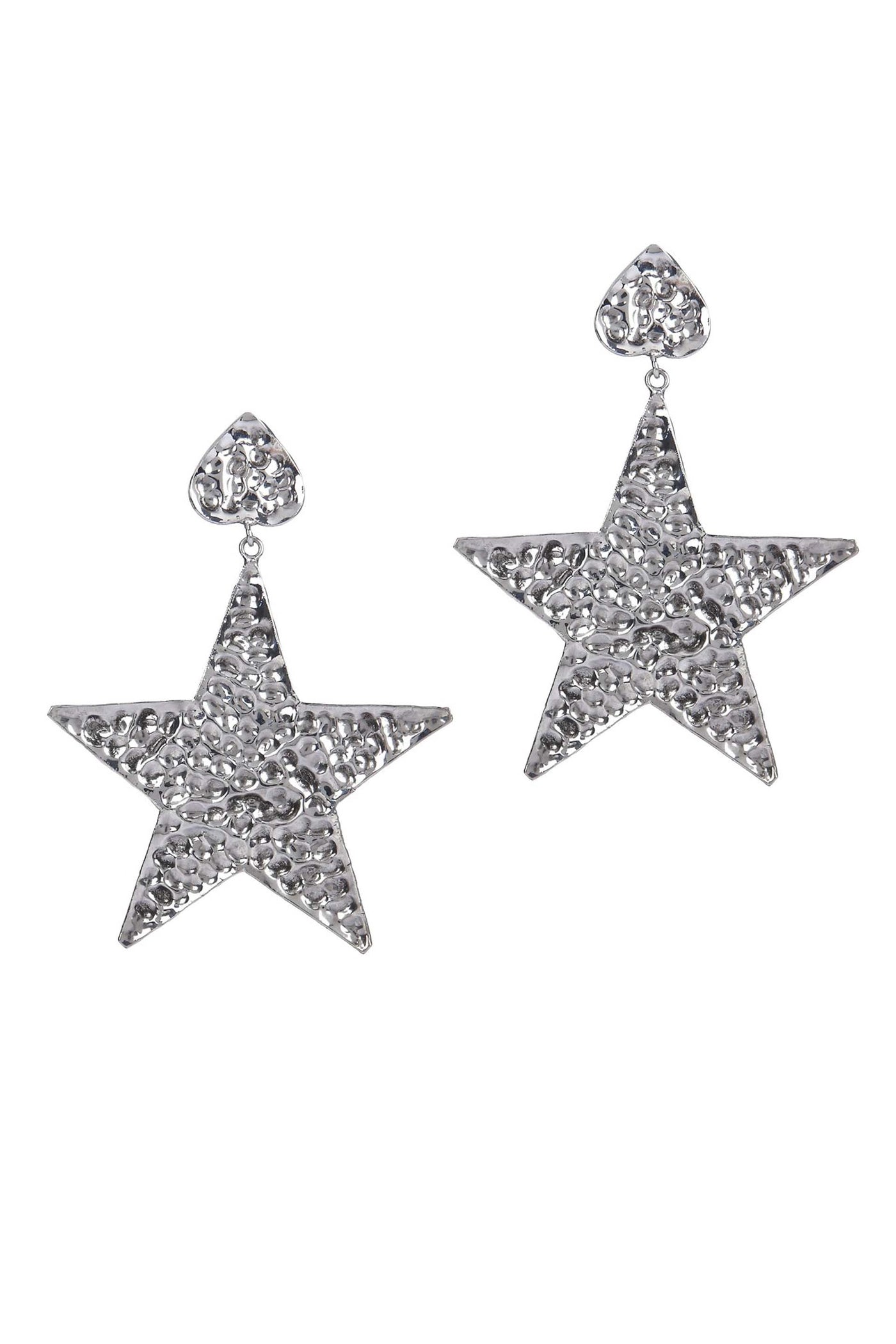 valliyan beaten star earrings fashion jewellery online shopping melange singapore indian designer wear