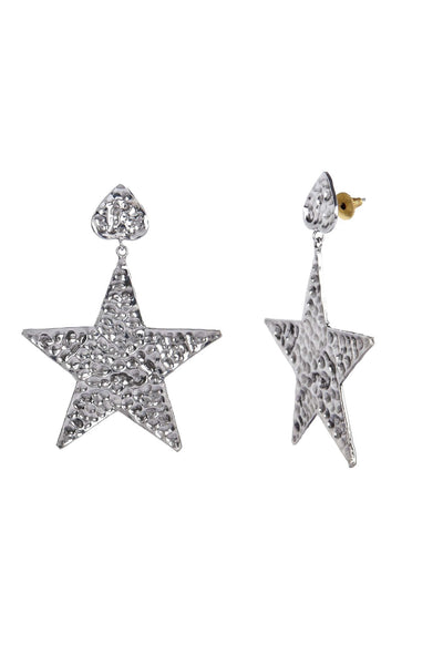 valliyan beaten star earrings fashion jewellery online shopping melange singapore indian designer wear