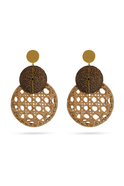 Valliyan cane safari earring fashion jewellery online shopping melange singapore indian designer wear