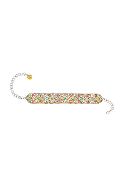 Valliyan festive multicolour choker fashion jewellery online shopping melange singapore indian designer wear