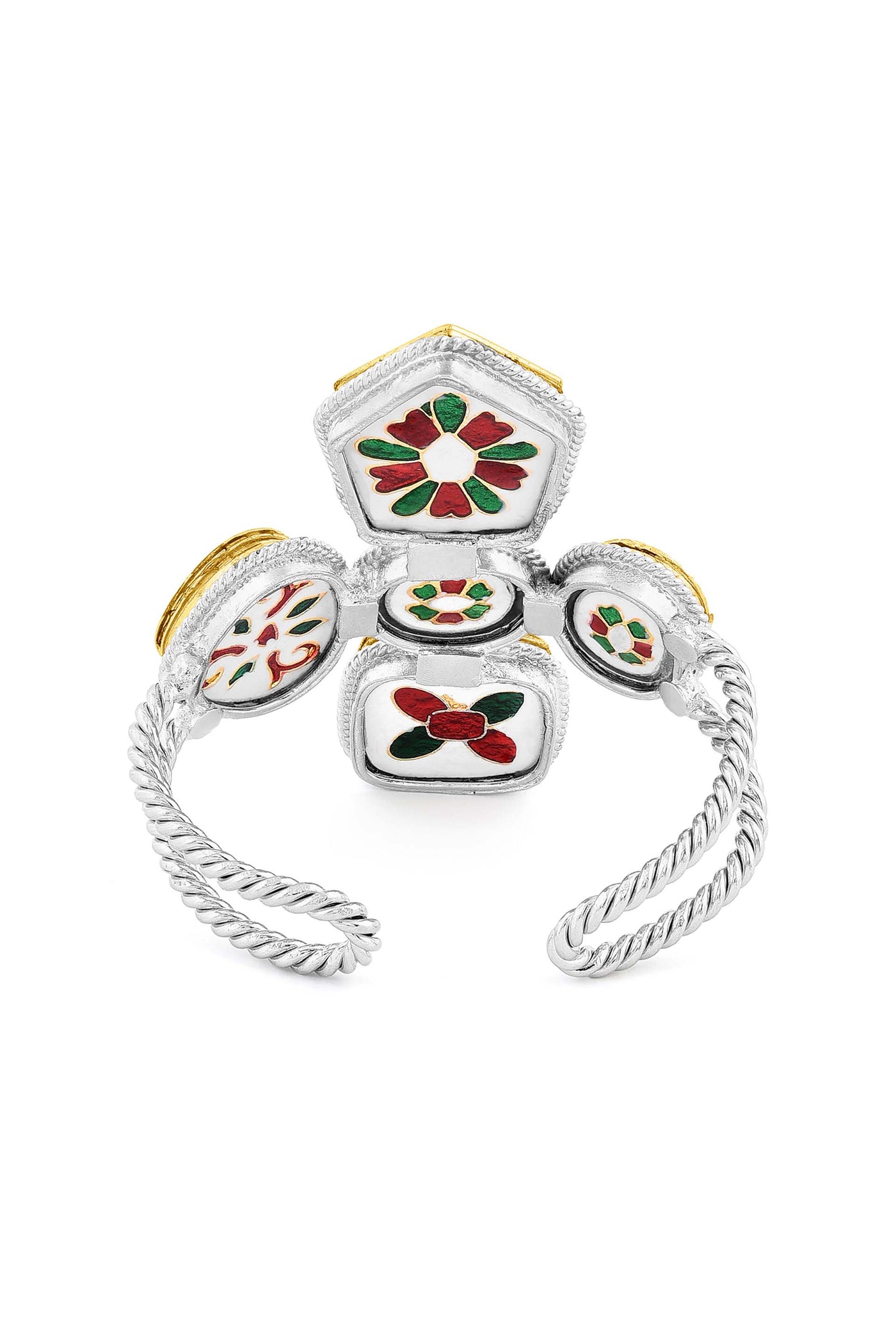 Valley polki Vatican cuff fashion jewellery online shopping melange Singapore Indian designer wear