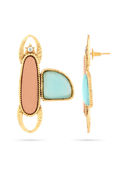 Valliyan Gold Deco Fly Earrings fashion jewellery online shopping melange singapore indian designer wear