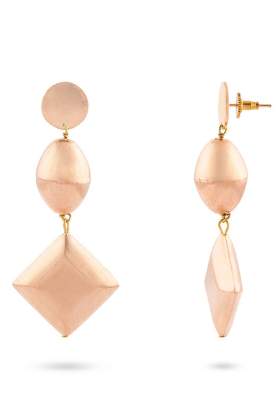 Valliyan mix and match earrings rose gold fashion jewellery online shopping melange singapore indian designer wear