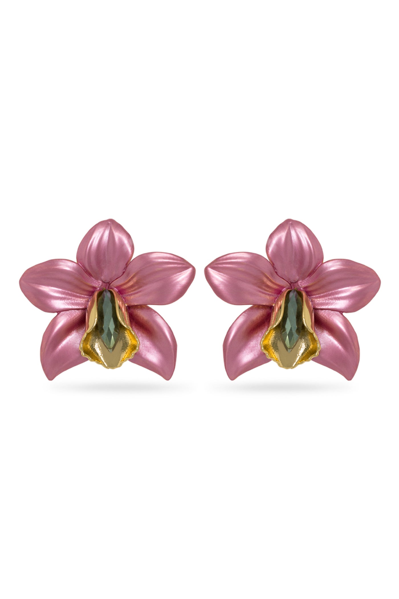 valliyan orchid earrings fashion jewellery online shopping melange singapore Indian designer wear