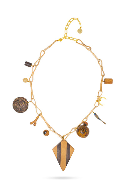 Valliyan organic safari queen necklace fashion jewellery online shopping melange singapore indian designer wear