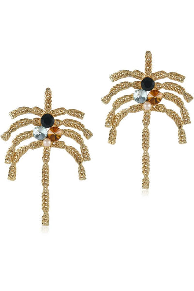 Valliyan palmtree earrings fashion jewellery online shopping melange singapore Indian designer wear