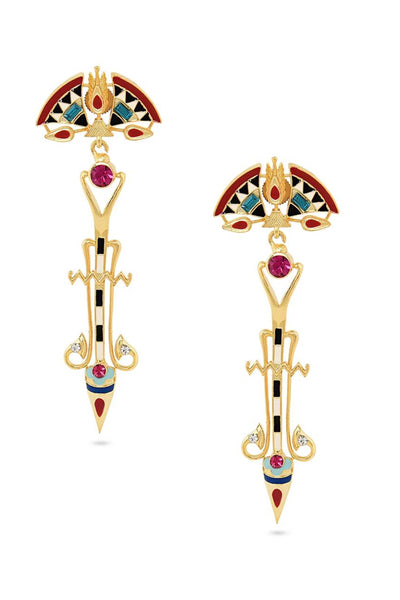 Valliyan allure cairo earrings fashion jewellery online shopping melange singapore indian designer wear
