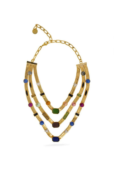 Valliyan Three layer candy necklace fashion jewellery online shopping melange singapore indian designer wear