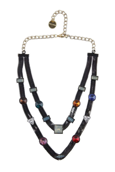 Valliyan two layer candy necklace fashion jewellery online shopping melange singapore indian designer wear