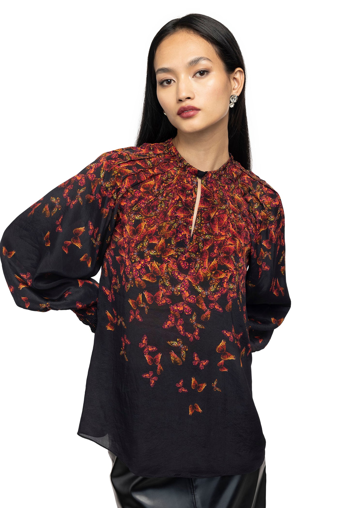 World Of Gaya Argus top multicolor womenswear designer fashion online shopping melange singapore
