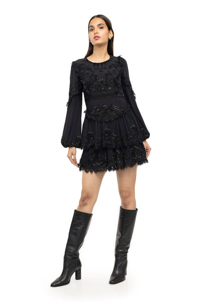 World of Gaya MELINA DRESS black western womenswear designer fashion online shopping melange singapore