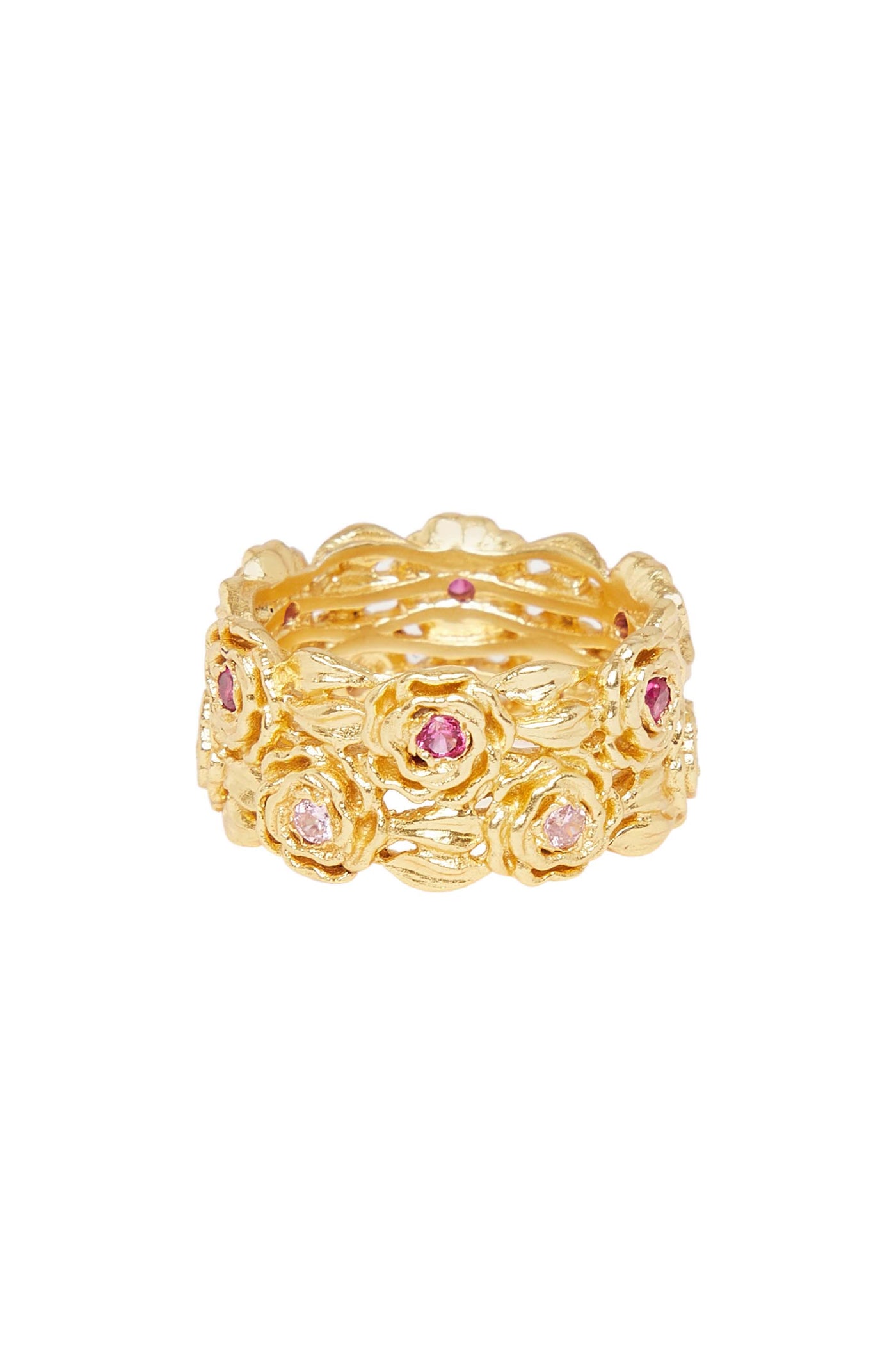 Zariin Bed Of Roses Ring gold fashion jewellery online shopping melange singapore indian designer wear