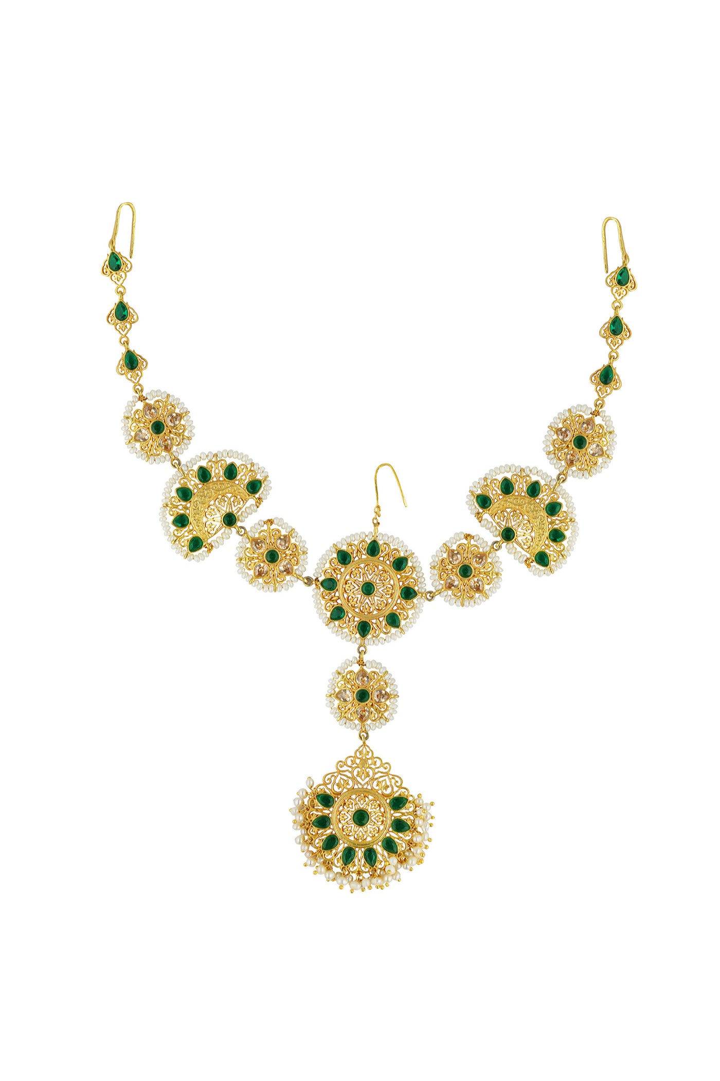Gold plated matha patti online hotsell