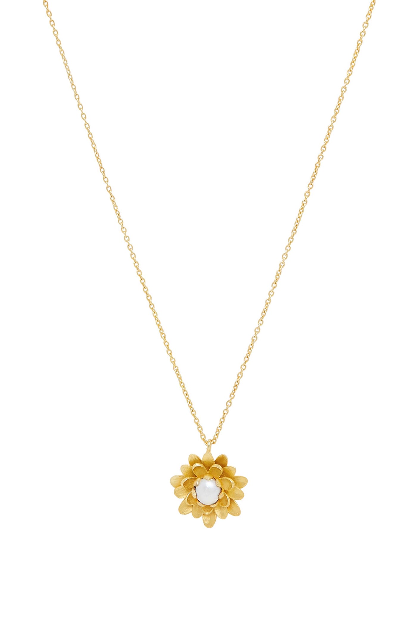 Zariin Jasmine’s Delight Pendant Necklace gold fashion jewellery online shopping melange singapore indian designer wear