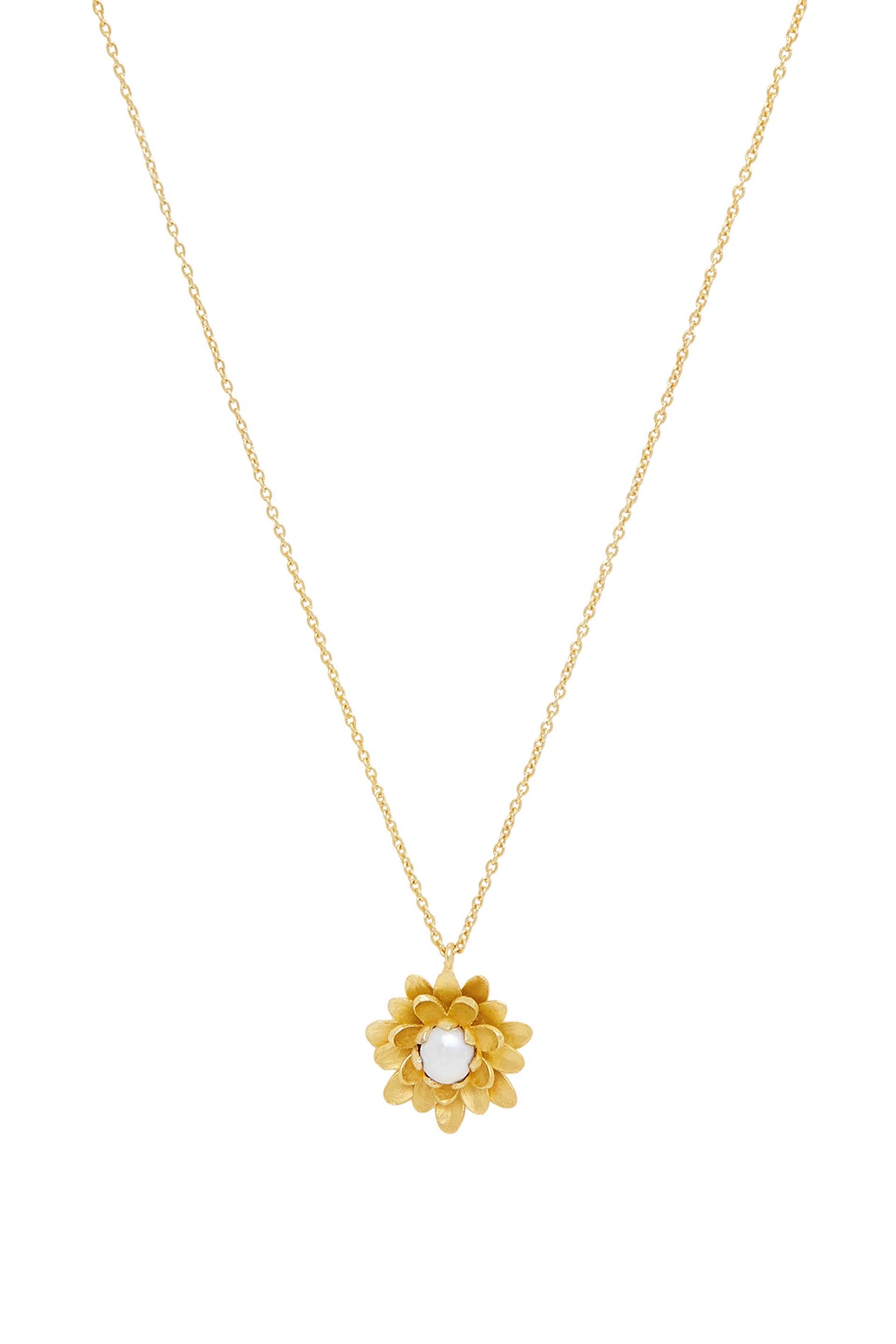 Zariin Jasmine’s Delight Pendant Necklace gold fashion jewellery online shopping melange singapore indian designer wear