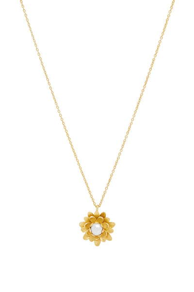 Zariin Jasmine’s Delight Pendant Necklace gold fashion jewellery online shopping melange singapore indian designer wear