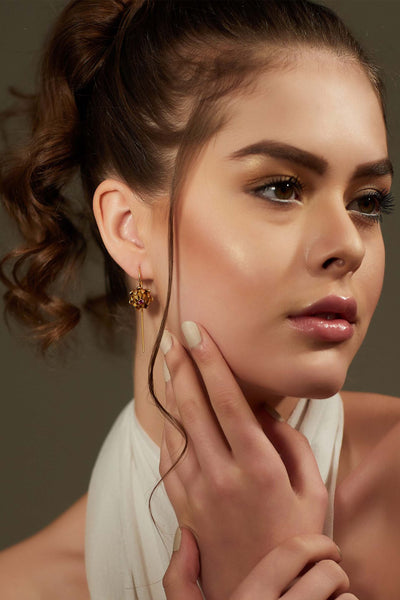Zariin Necktar Buds Earrings gold fashion jewellery online shopping melange singapore indian designer wear