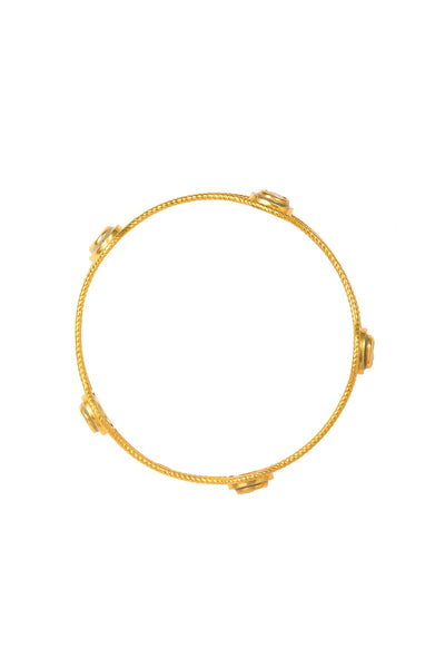 Zariin Stone Age Glam Bangle gold fashion jewellery online shopping melange singapore indian designer wear