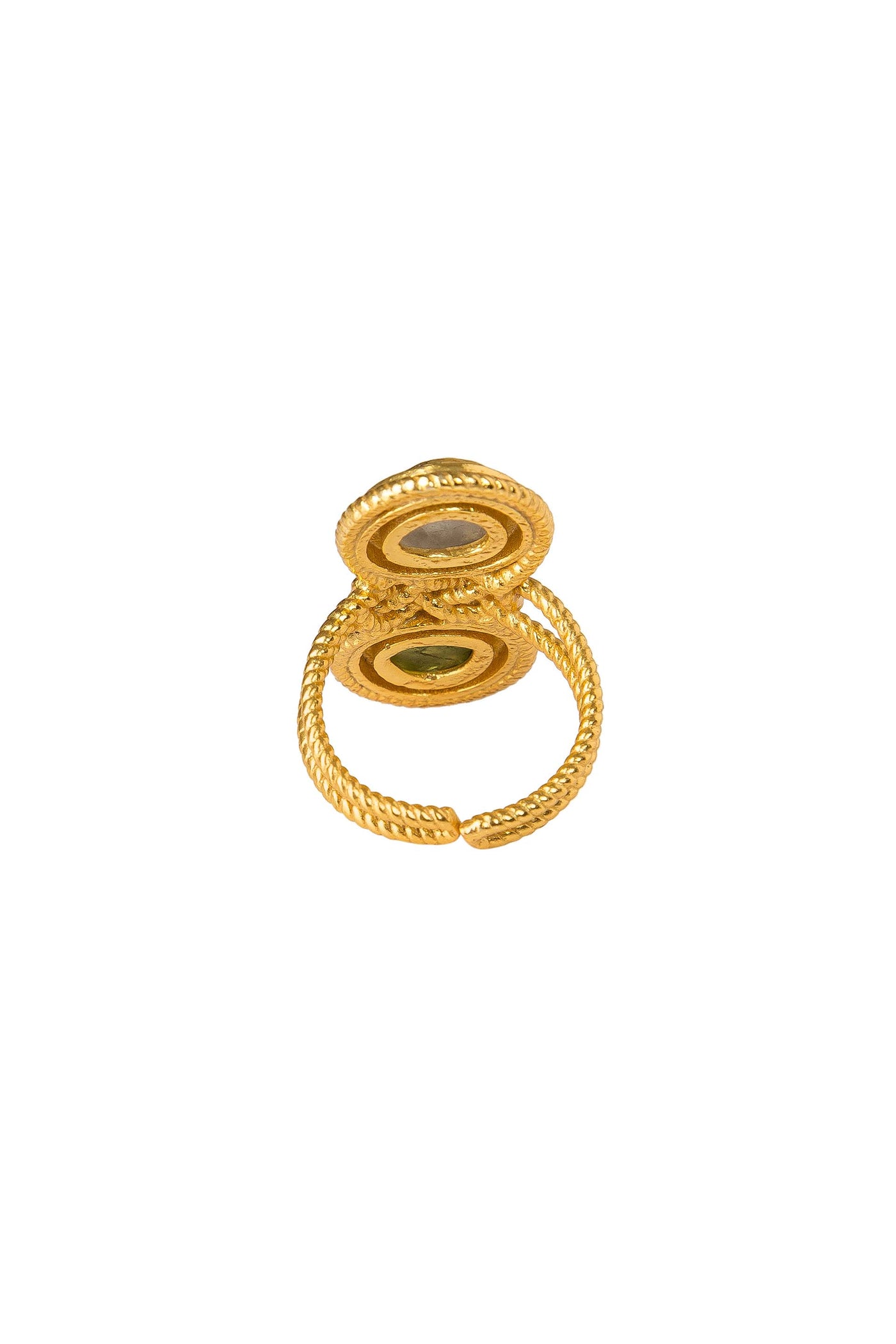 Zariin Stone Age Glam Ring gold fashion jewellery online shopping melange singapore indian designer wear