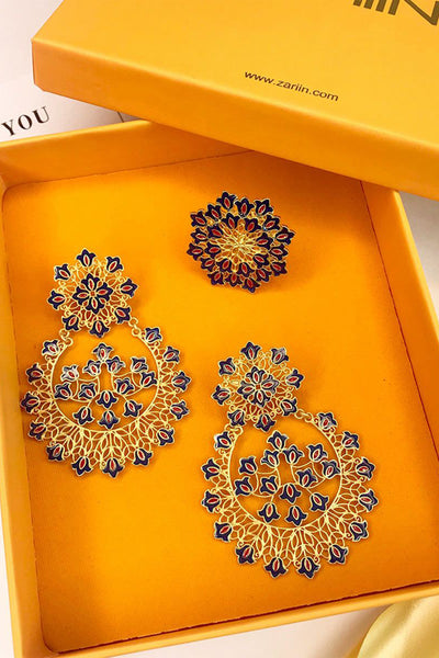 Zariin jewellery Floral Glory Gift Box online shopping melange singapore indian designer wear