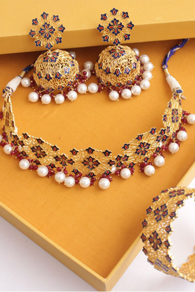 Zariin jewellery Stark Glamour Gift Box gold festive indian designer wear online shopping melange singapore