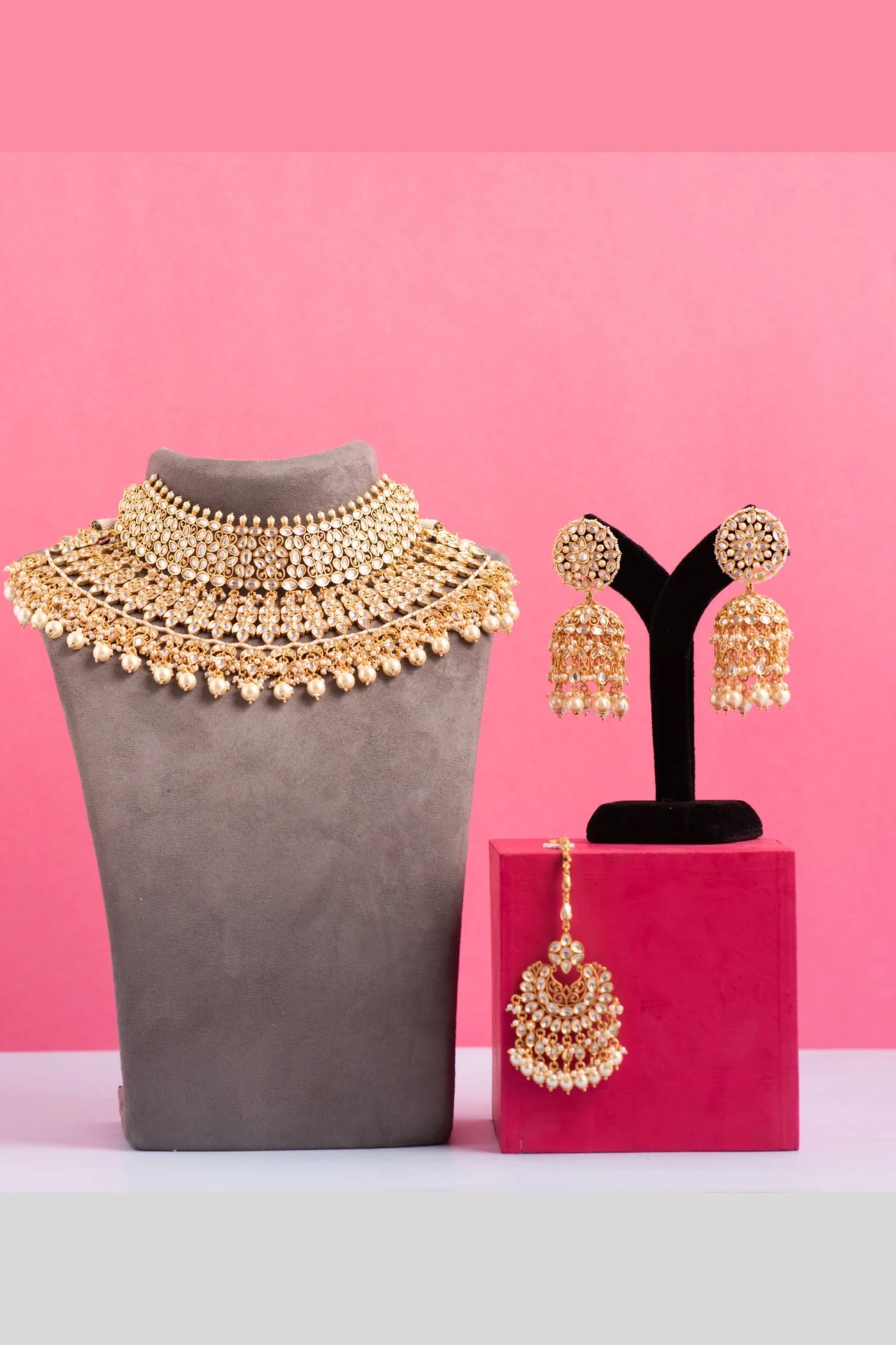 Zevar Bridal Set fashion jewellery online shopping melange singapore indian designer wear