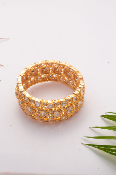 Zevar Kundan Kadas fashion jewellery online shopping melange singapore indian designer wear