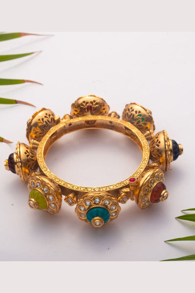 Zevar kundan kadas fashion jewellery online shopping melange singapore indian designer wear