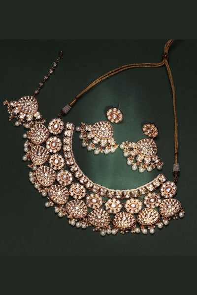 Zevar Kundan Set fashion jewellery online shopping melange singapore indian designer wear