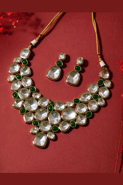 Zevar Polki Set fashion jewellery online shopping melange singapore indian designer wear