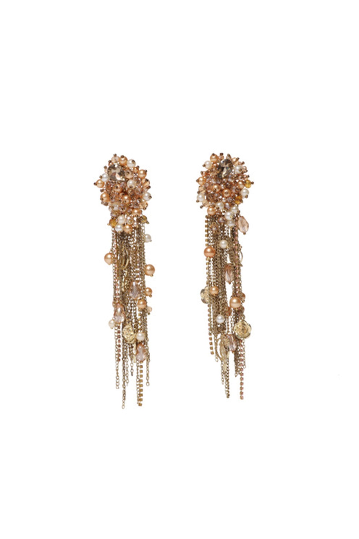 Gold Beaded Earring