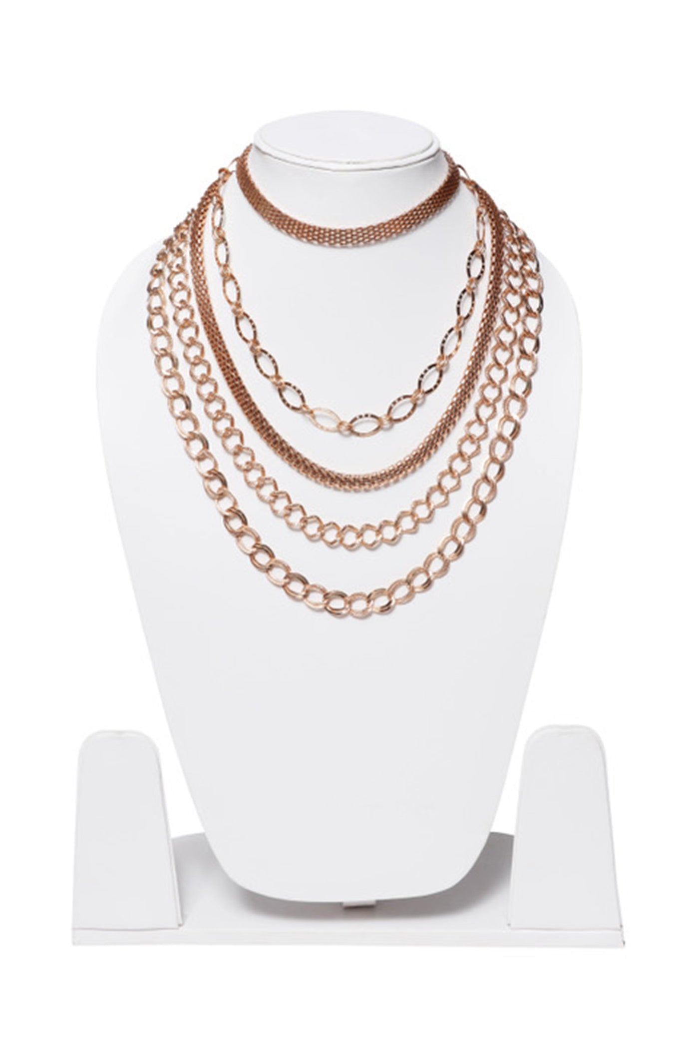 Gold Necklace With Multi Chains