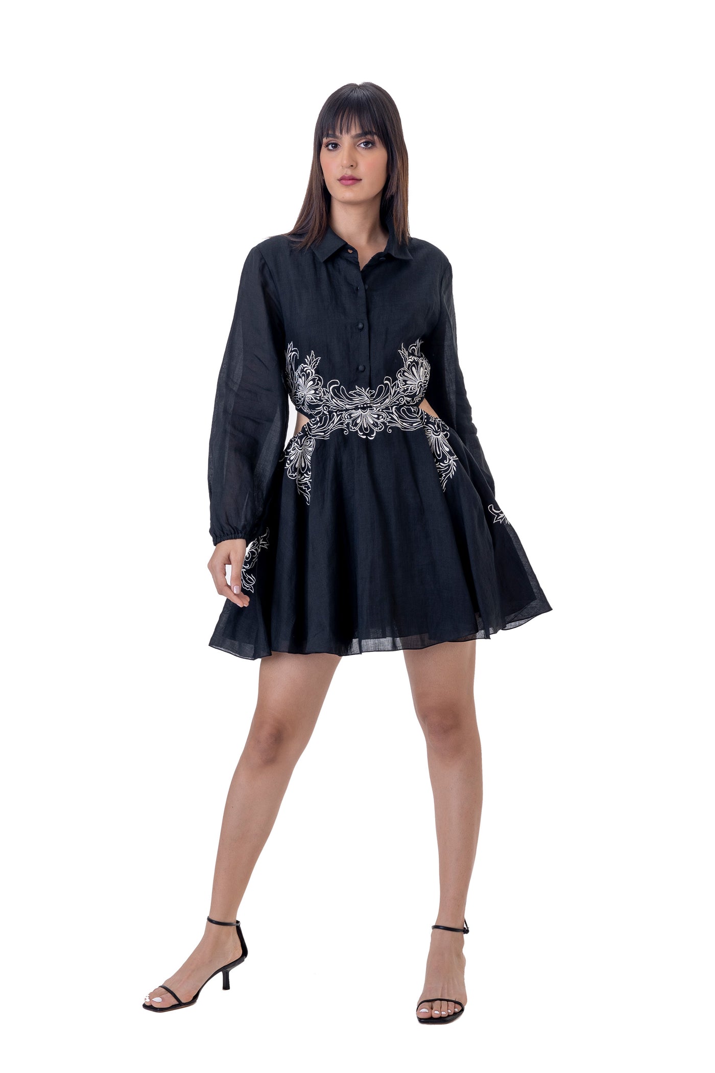 gaya Agnese Dress black online shopping melange singapore indian designer wear
