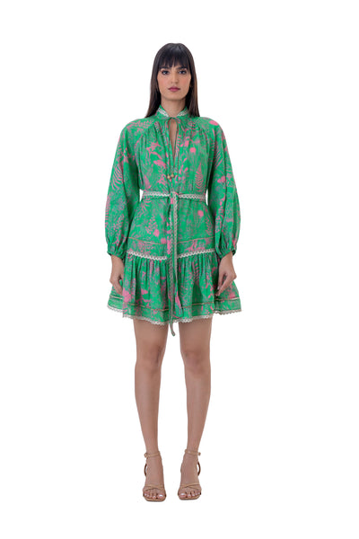 Gaya Amaran Dress green online shopping melange singapore indian designer wear