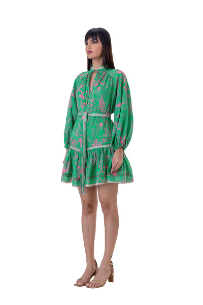 Gaya Amaran Dress green online shopping melange singapore indian designer wear