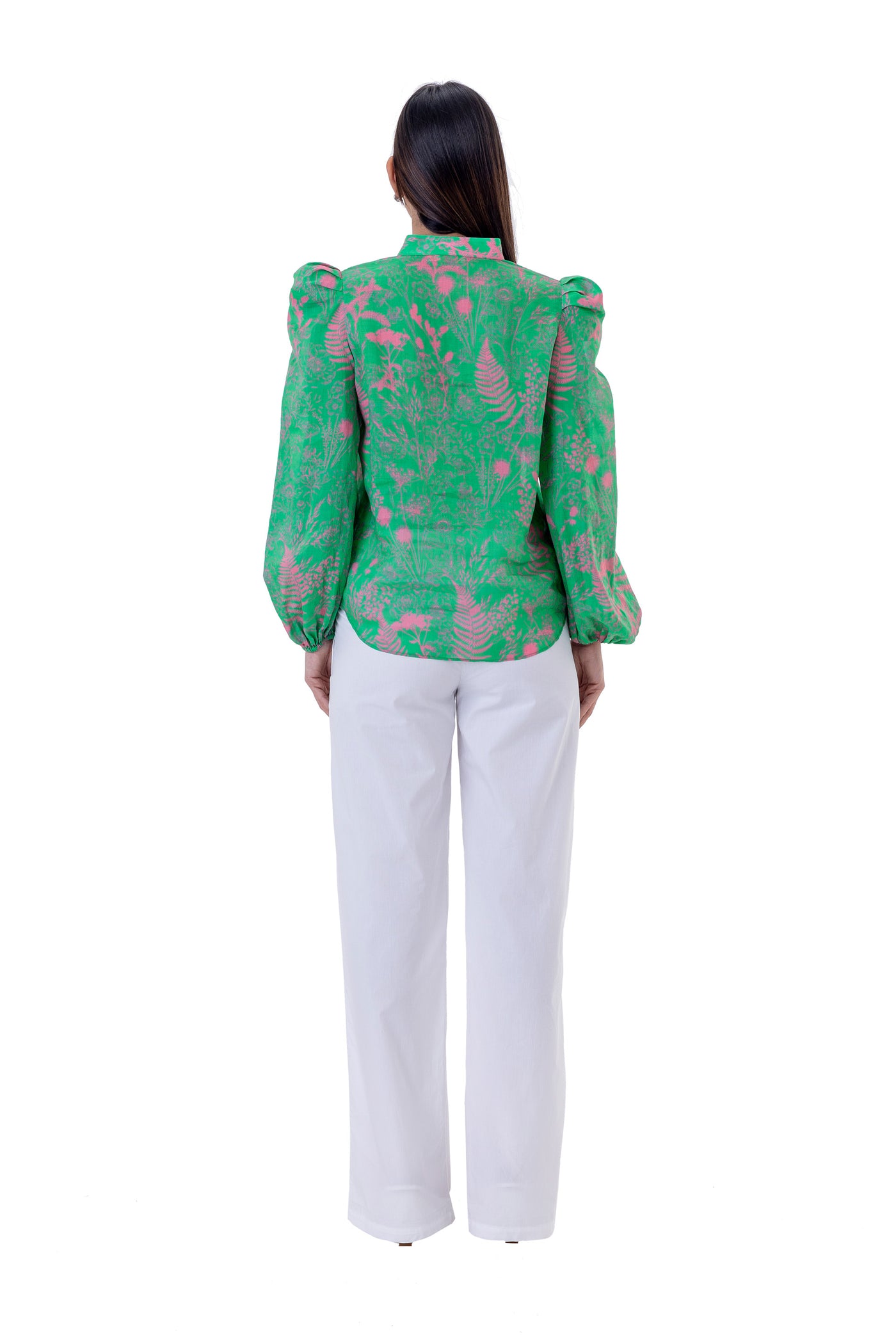 gaya Ame Top green online shopping melange singapore indian designer wear