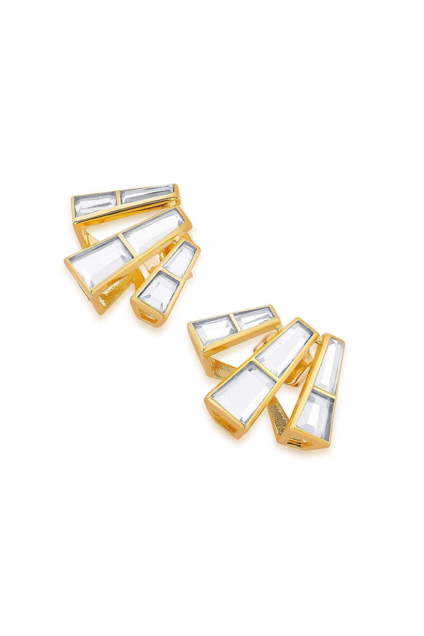 Mirrors on the Move 2.0 Abstract Stud Earrings