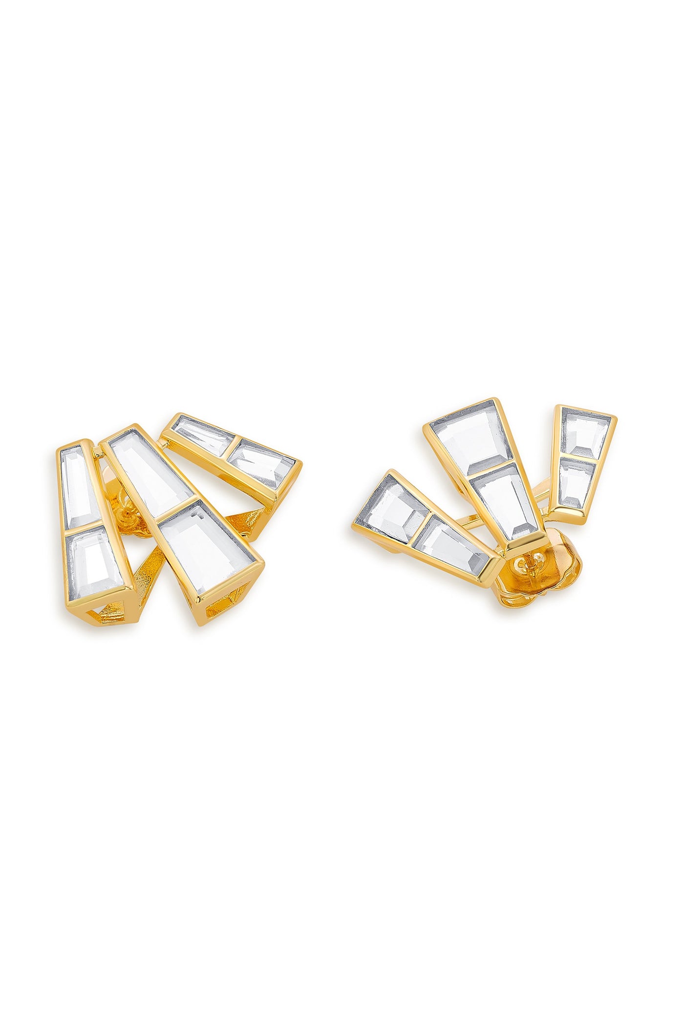 Mirrors on the Move 2.0 Abstract Stud Earrings