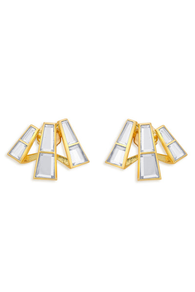 Mirrors on the Move 2.0 Abstract Stud Earrings