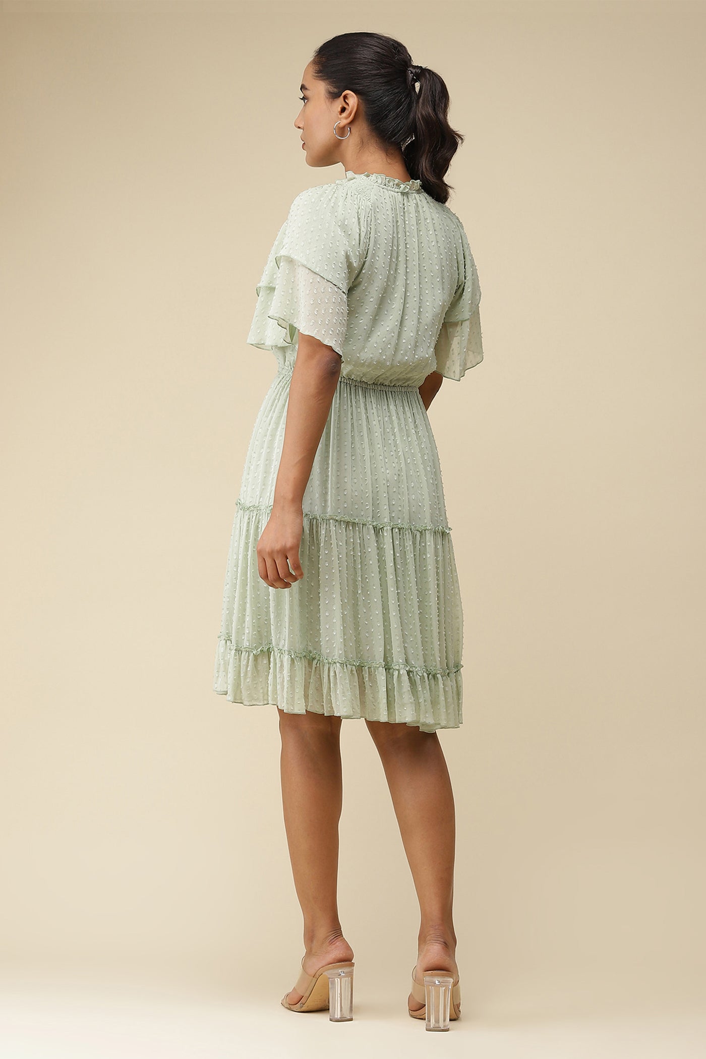label ritu kumar Mint Short Dress western  designer wear online shopping melange singapore