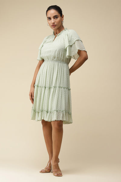 label ritu kumar Mint Short Dress western  designer wear online shopping melange singapore