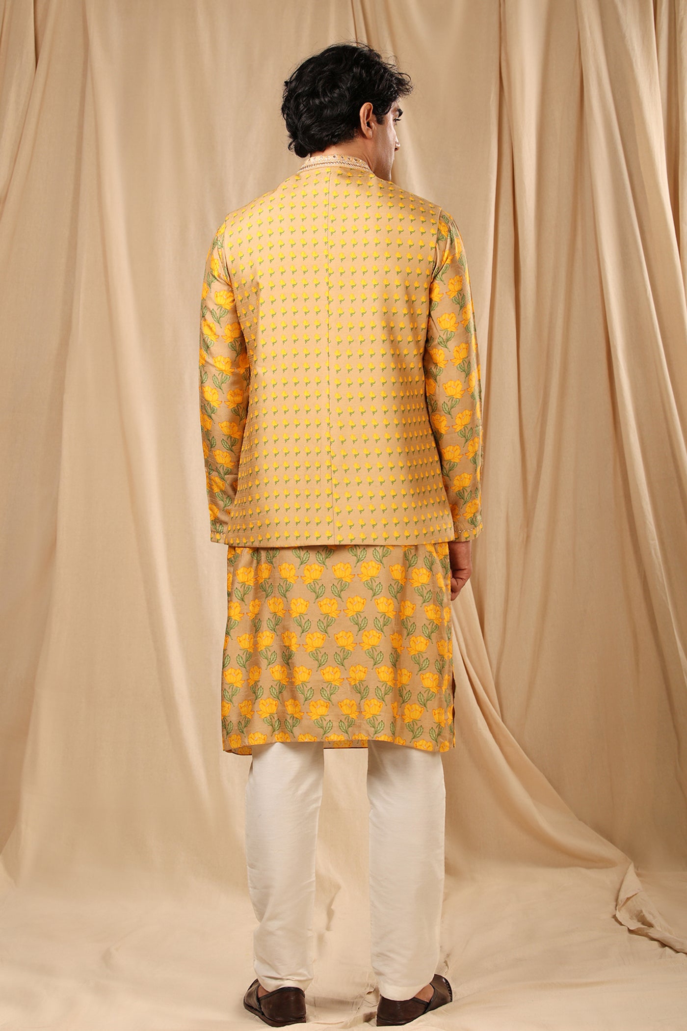 Masaba menswear Beige Wallflower Bandi online shopping melange singapore indian designer wear festive