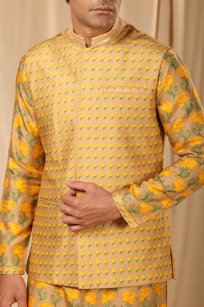 Masaba menswear Beige Wallflower Bandi online shopping melange singapore indian designer wear festive
